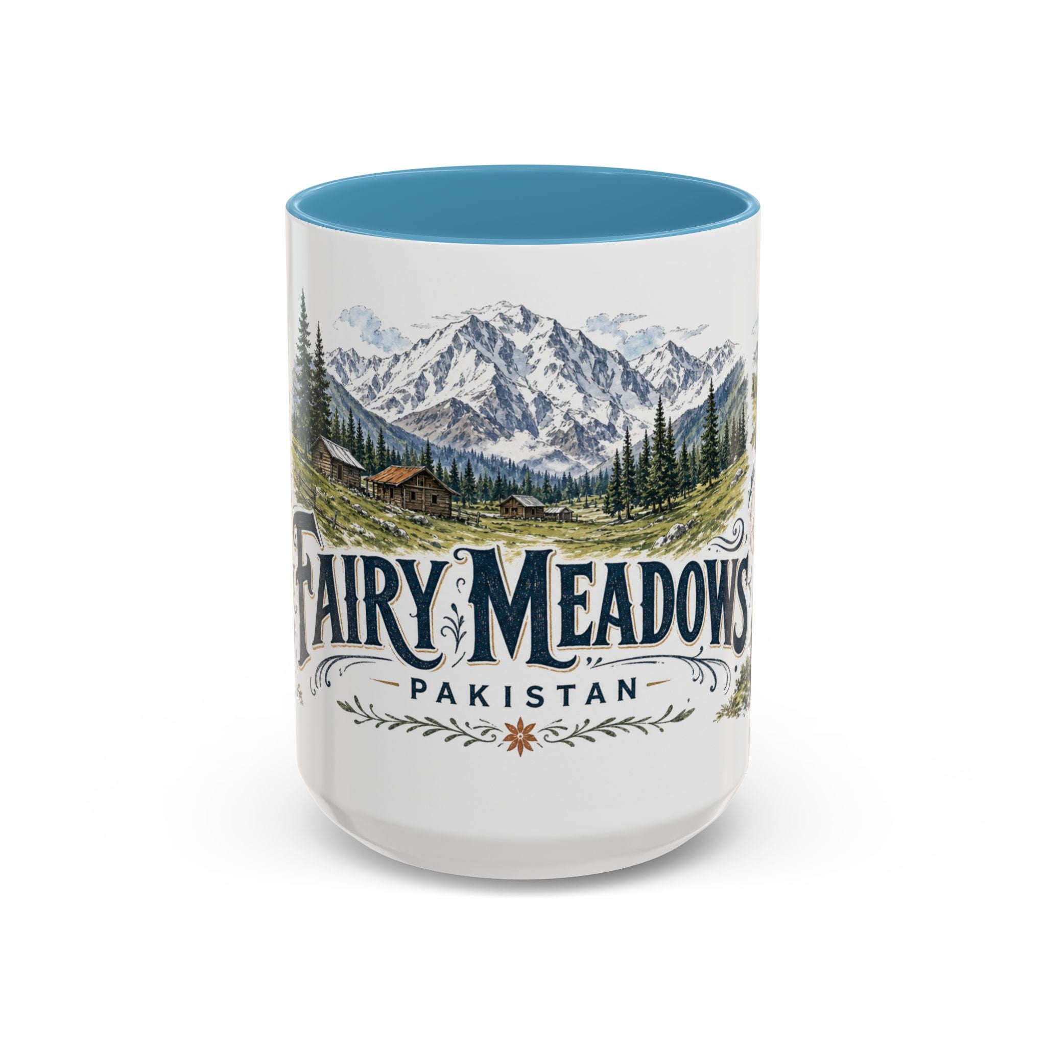 Fairy Meadows Mug, Pakistan Travel Souvenir, Bucket List Gift, Accent Ceramic Coffee Mug 11oz 15oz