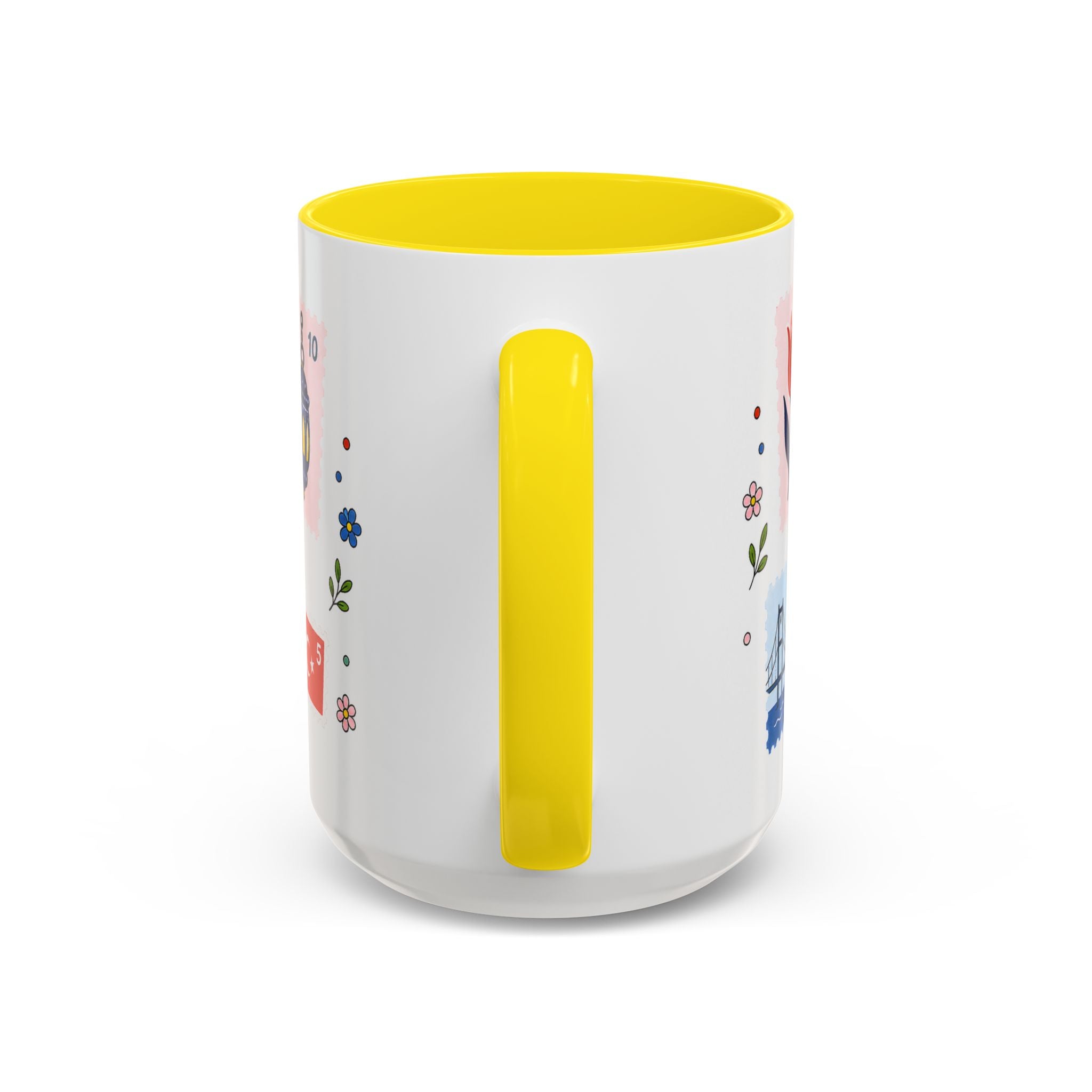 Istanbul Coffee Mug | Postage Stamp Collage Mug | Travel Souvenir Accent Cup 11oz 15oz