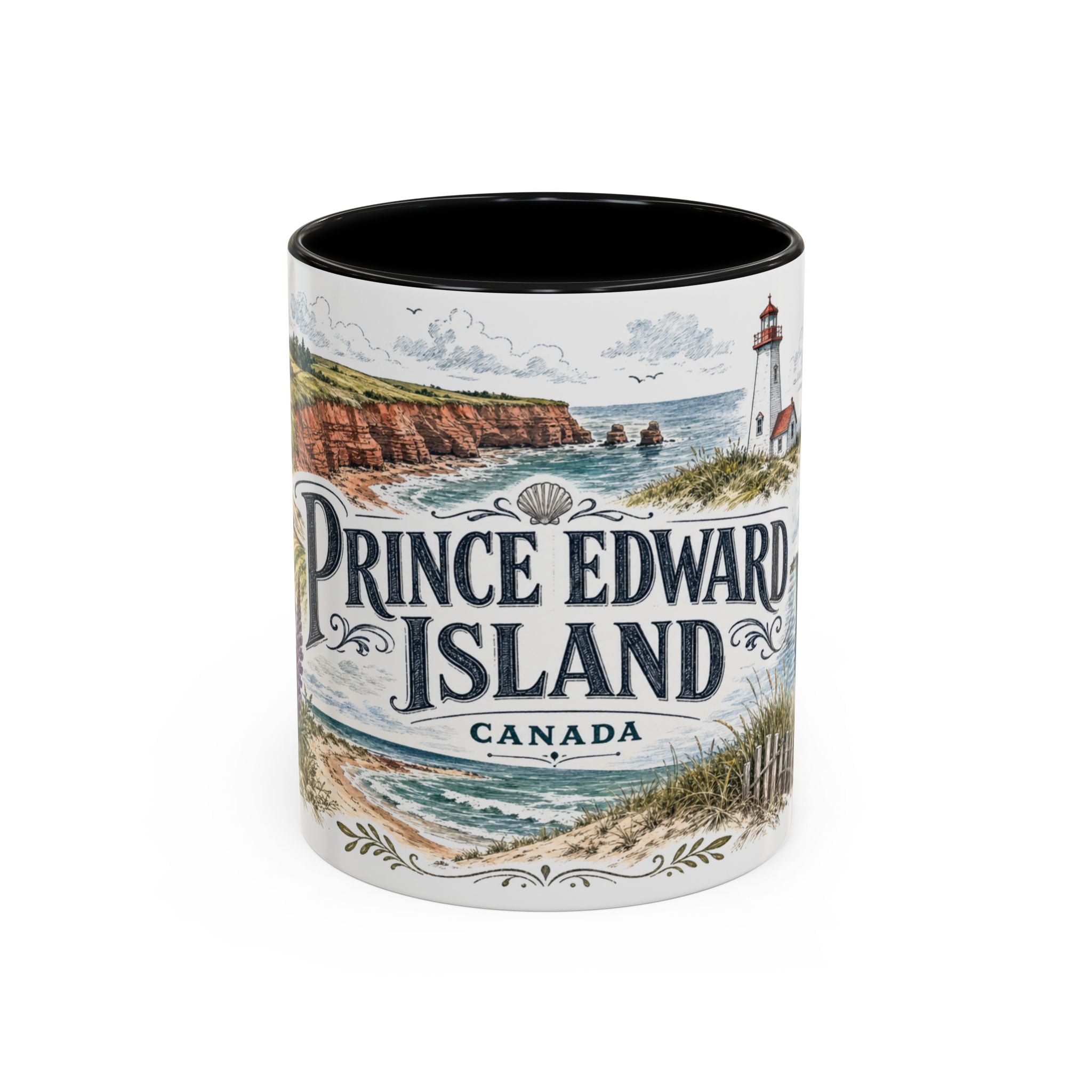 Prince Edward Island Mug, Canada Travel Souvenir, Bucket List Gift, Accent Ceramic Coffee Mug 11oz 15oz