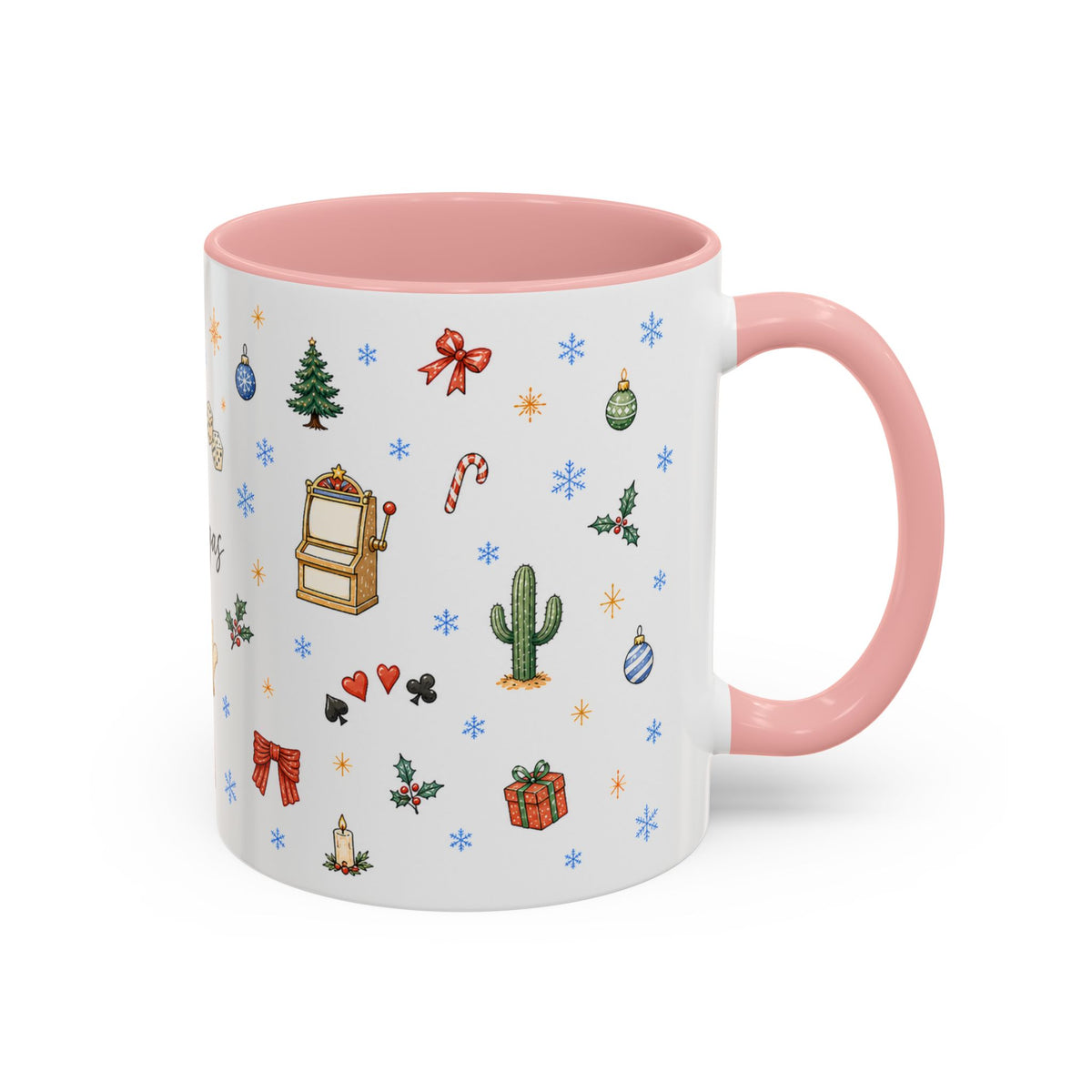 Las Vegas Christmas Mug | Watercolor City Souvenir, Travel Memories (11oz, 15oz)