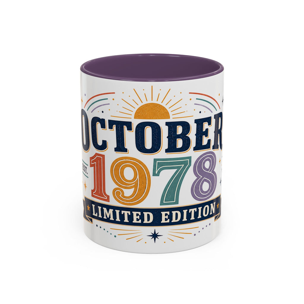 Custom Birthday Mug | Celestial Retro Design, Limited Edition (11oz or 15oz)