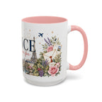 France Home Country Mug | Moving Away Gift | Long Distance Friendship | 11 oz 15 oz Accent Mug