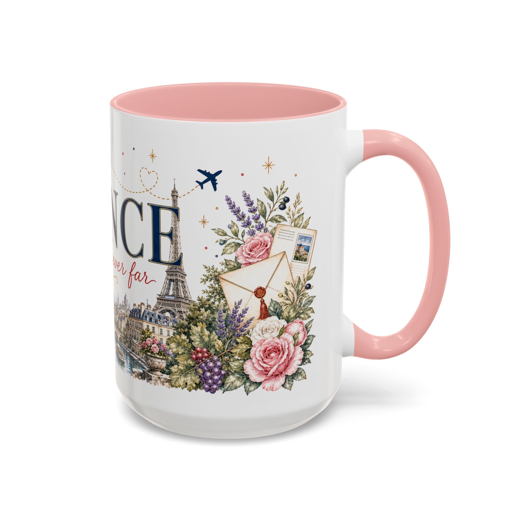 France Home Country Mug | Moving Away Gift | Long Distance Friendship | 11 oz 15 oz Accent Mug