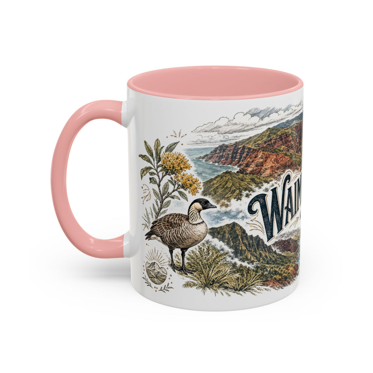 Waimea Canyon Mug, Kauai Travel Souvenir, Bucket List Gift, Accent Ceramic Coffee Mug 11oz 15oz