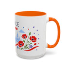 France Coffee Mug | Travel Souvenir Accent Mug | Country Gift Ceramic Cup 11oz 15oz