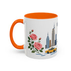 New York Coffee Mug | United States Travel Souvenir | Porcelain Decal City Gift | 11oz 15oz Accent Mug