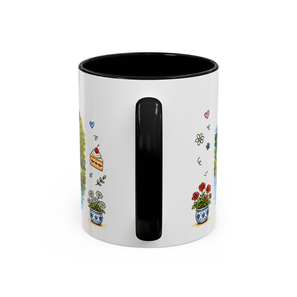 Bled Illustrated Travel Mug | Slovenia Souvenir Accent Coffee Mug | 11oz 15oz Ceramic Cup