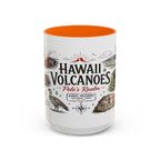 Hawaii Volcanoes National Park Coffee Mug | Hawaii Big Island Lava Volcano Gift | Accent Color Ceramic 11oz 15oz