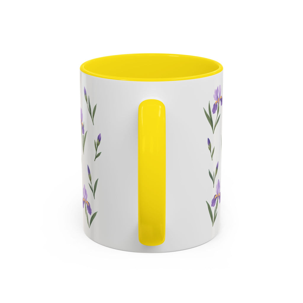 Tennessee Iris Mug, State Flower Floral Coffee Cup, 11oz Botanical Gift