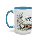 Pennsylvania Home State Mug | Moving Away Gift | Long Distance Friendship Coffee Cup | 11oz 15oz Accent Mug