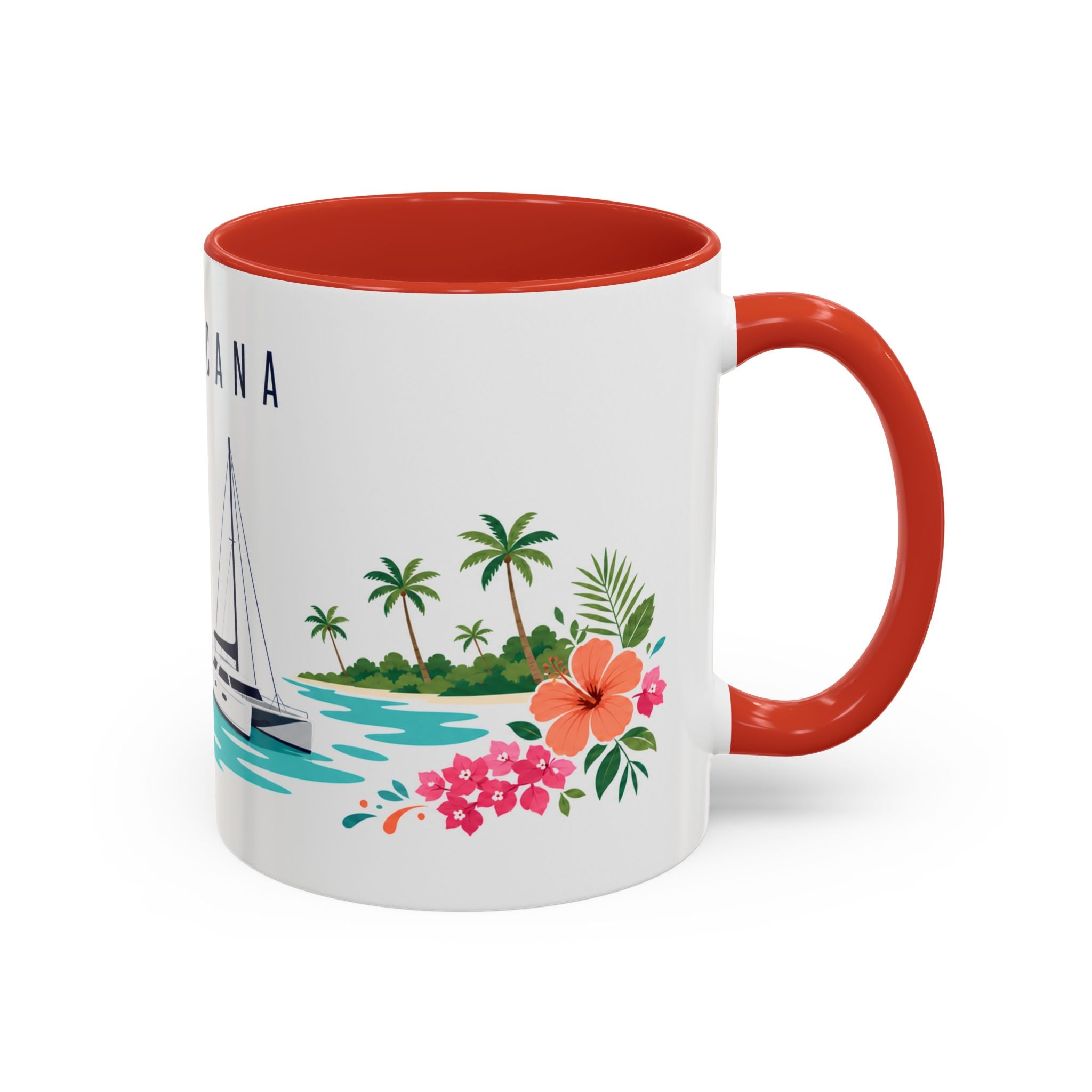 Punta Cana Coffee Mug | Dominican Republic Travel Souvenir | Porcelain Decal City Gift | 11oz 15oz Accent Mug
