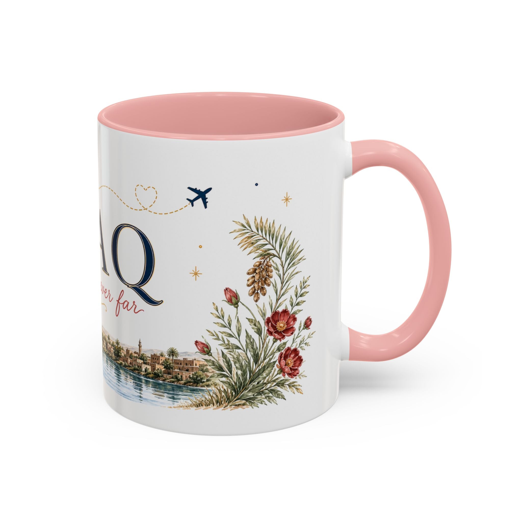 Iraq Home Country Mug | Moving Away Gift | Long Distance Friendship | 11 oz 15 oz Accent Mug