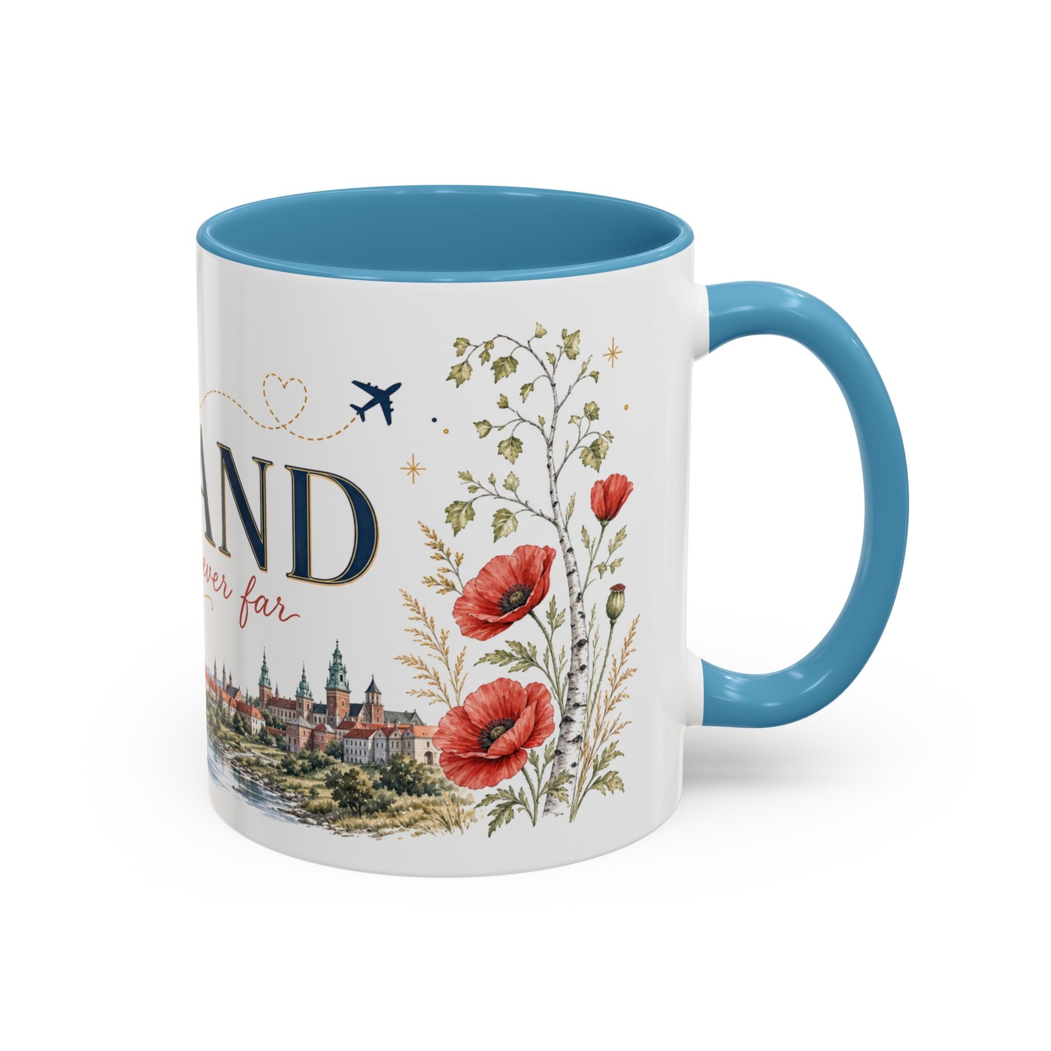 Poland Home Country Mug | Moving Away Gift | Long Distance Friendship | 11 oz 15 oz Accent Mug