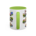 Bilbao Illustrated Travel Mug | City Souvenir Accent Coffee Mug | 11oz 15oz Ceramic Cup