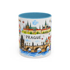 Prague Travel Mug | European City Souvenir Accent Coffee Mug | 11oz 15oz Ceramic Cup