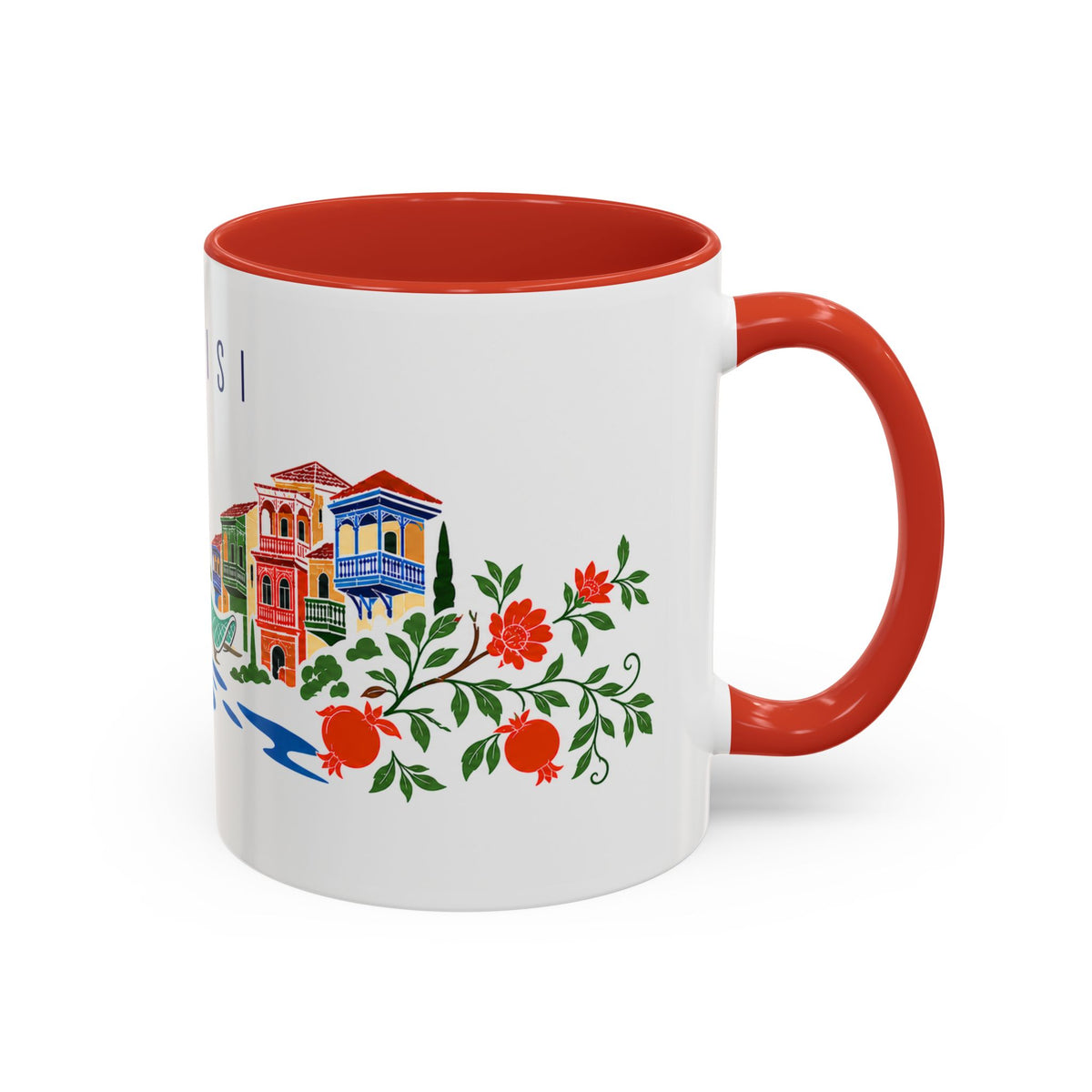 Tbilisi Coffee Mug | Georgia Travel Souvenir | Porcelain Decal City Gift | 11oz 15oz Accent Mug