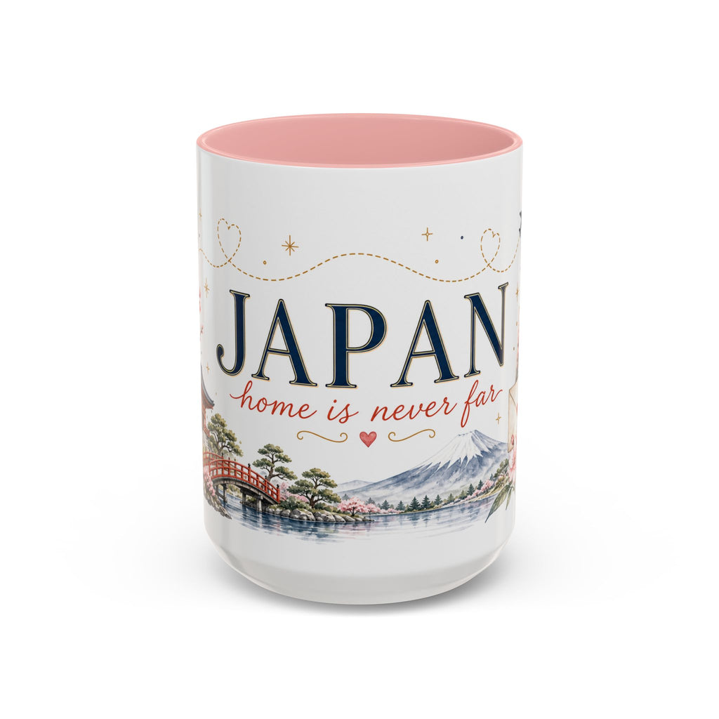 Japan Home Country Mug | Moving Away Gift | Long Distance Friendship | 11 oz 15 oz Accent Mug