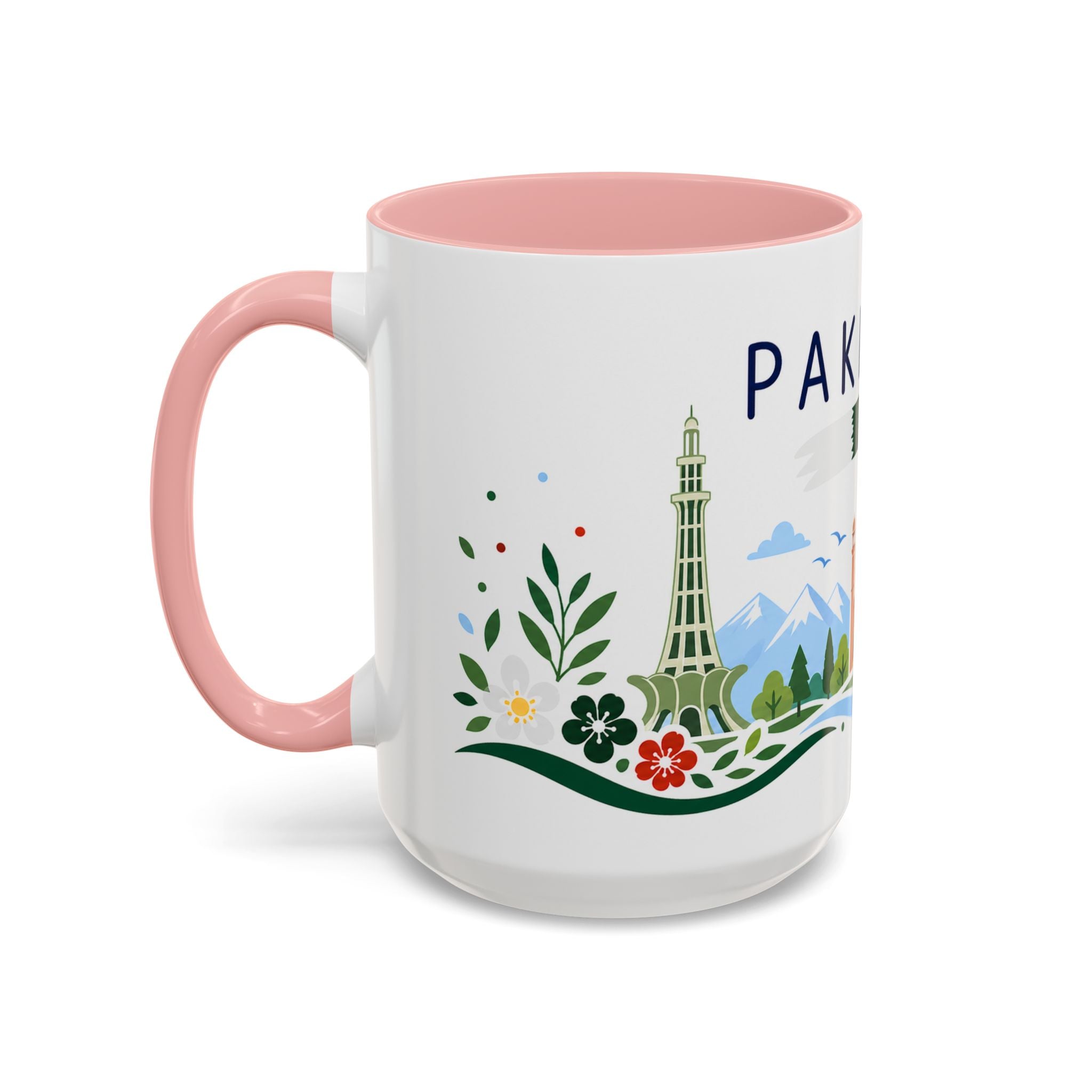 Pakistan Coffee Mug | Travel Souvenir Accent Mug | Country Gift Ceramic Cup 11oz 15oz