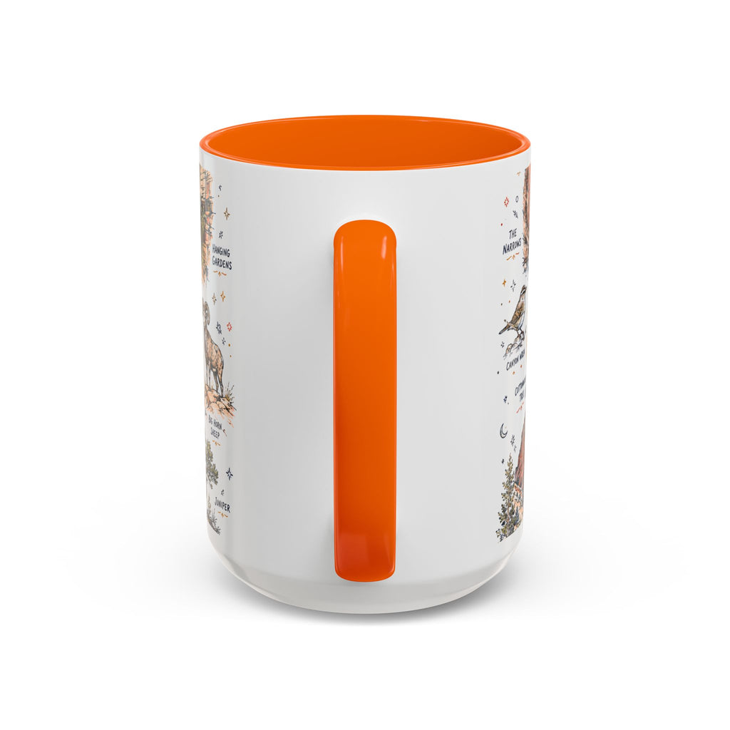 Zion National Park Coffee Mug | Hiking Camping Nature Gift | Accent Color Ceramic 11oz 15oz