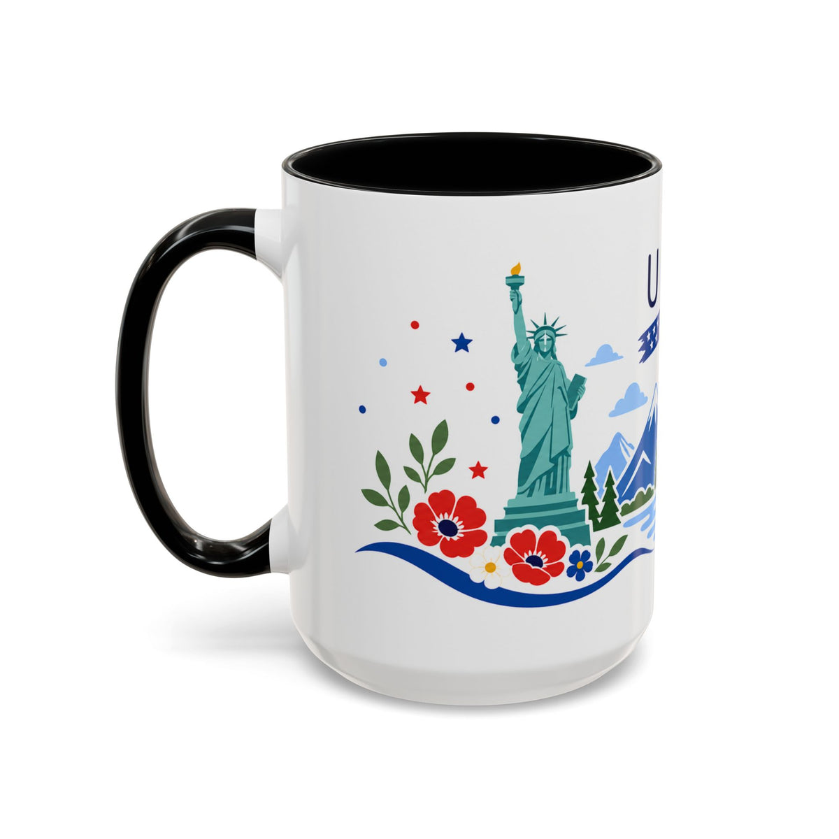 United States Coffee Mug | Travel Souvenir Accent Mug | Country Gift Ceramic Cup 11oz 15oz
