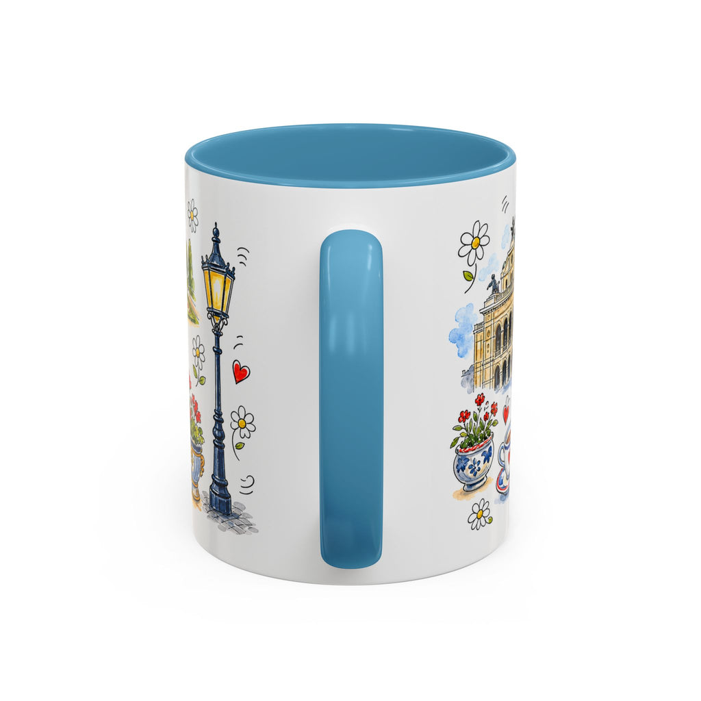 Vienna Travel Mug | European City Souvenir Accent Coffee Mug | 11oz 15oz Ceramic Cup