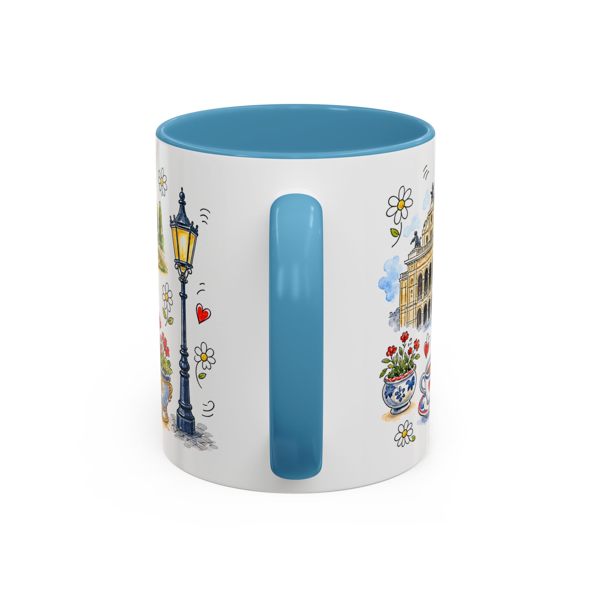 Vienna Travel Mug | European City Souvenir Accent Coffee Mug | 11oz 15oz Ceramic Cup