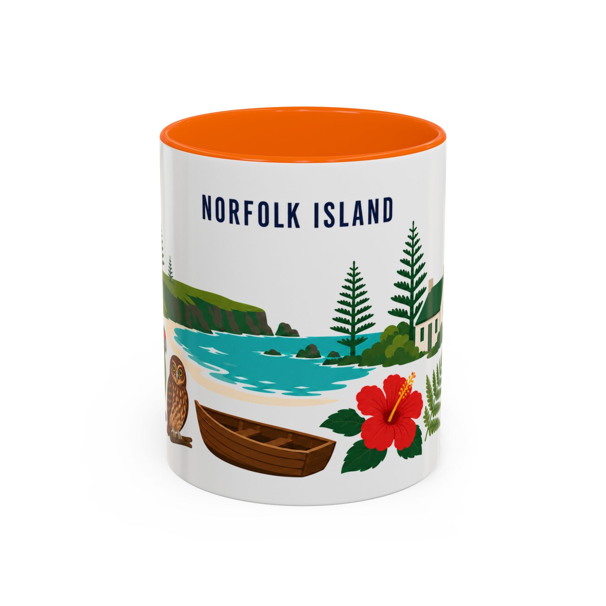 Norfolk Island Coffee Mug | Travel Souvenir Accent Mug | Country Gift Ceramic Cup 11oz 15oz
