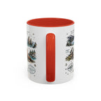 Kenai Fjords National Park Coffee Mug | Alaska Coastal Wildlife Hiking Gift | Accent Color Ceramic 11oz 15oz