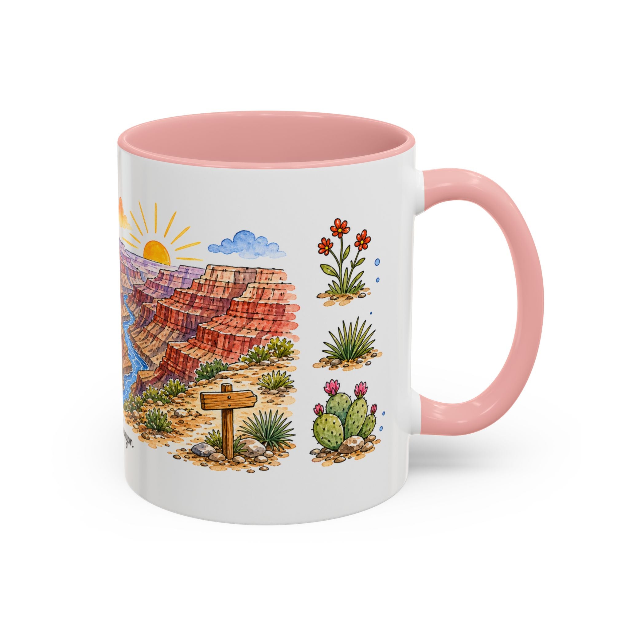 Grand Canyon National Park Mug | US Travel Souvenir Accent Coffee Mug | 11oz 15oz Ceramic Cup