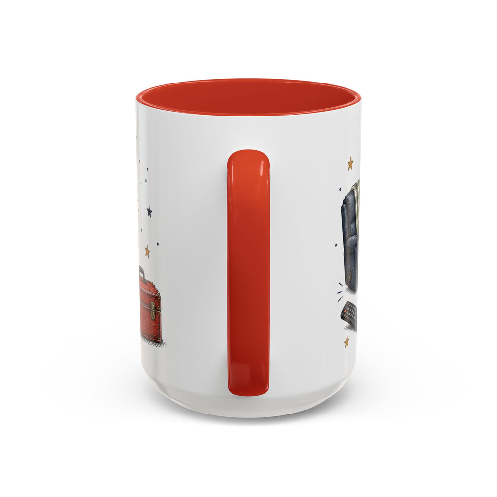 Grandpa's Jokes Are Legendary Coffee Mug | Funny Gift From Grandkids | Accent Ceramic 11oz 15oz