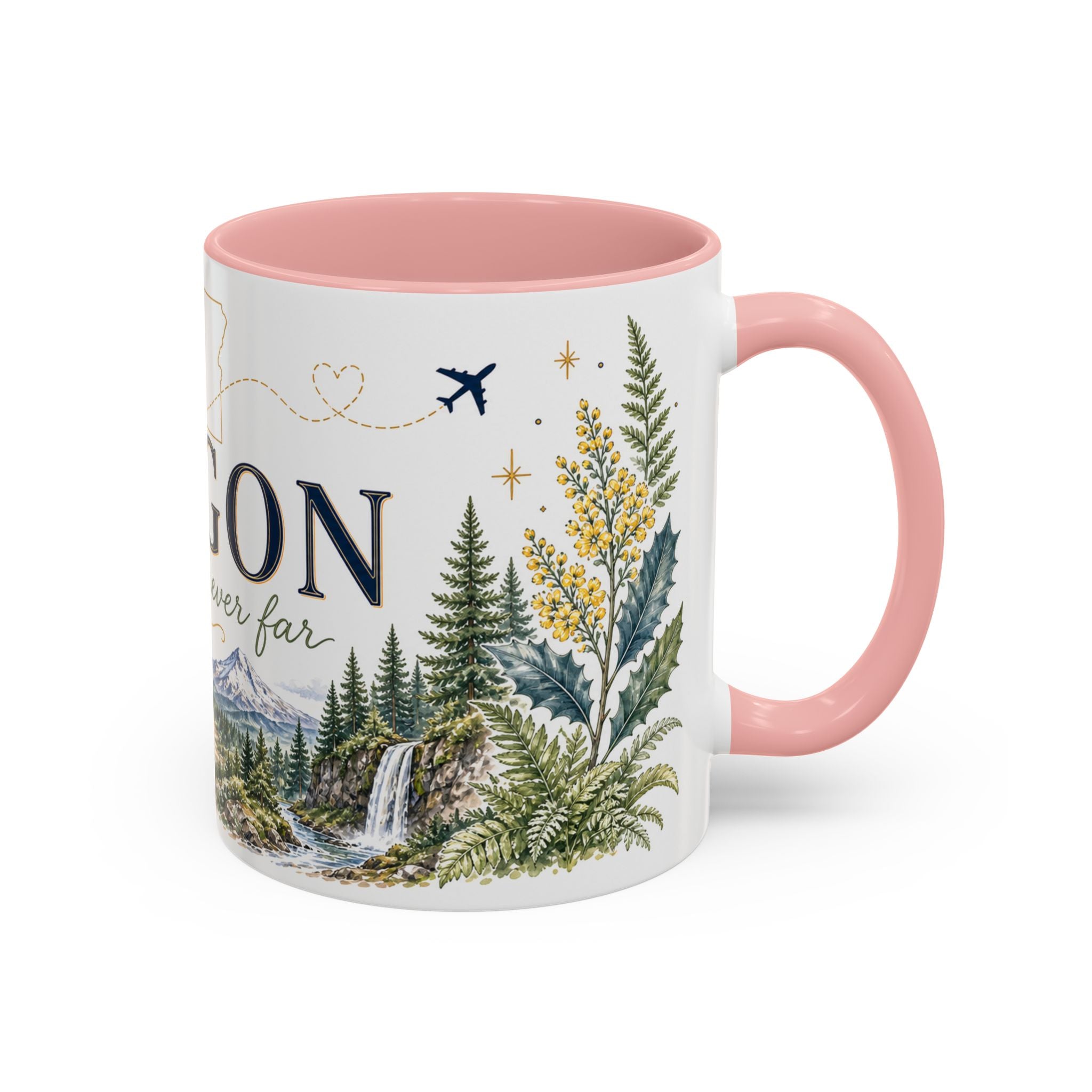 Oregon State Mug | Moving Away, Long Distance Friendship Gift | 11oz 15oz Accent Mug