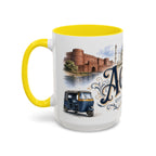 Agra Coffee Mug | India Travel Souvenir | Vintage Illustrated City Gift | 11 oz 15 oz Accent Mug
