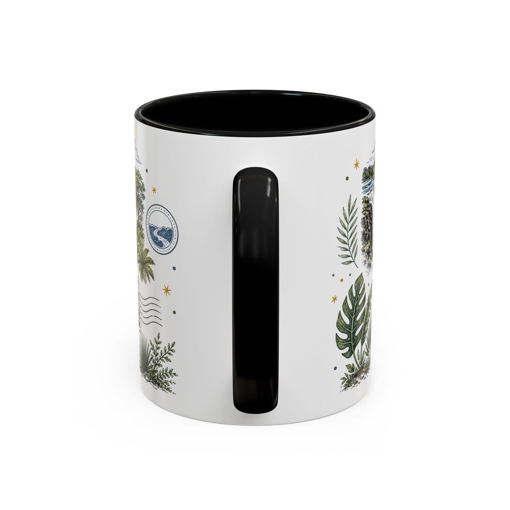 Victoria Falls Coffee Mug | Travel Destination Souvenir Gift | Accent Color Ceramic 11oz 15oz