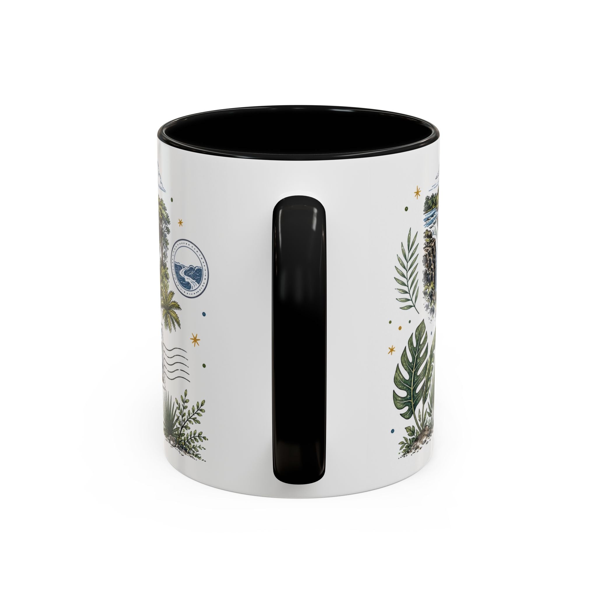 Victoria Falls Coffee Mug | Travel Destination Souvenir Gift | Accent Color Ceramic 11oz 15oz