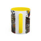 Colombia Soccer Coffee Mug | World Cup Fan Gift | Accent Color Ceramic 11oz 15oz Match Day Cup