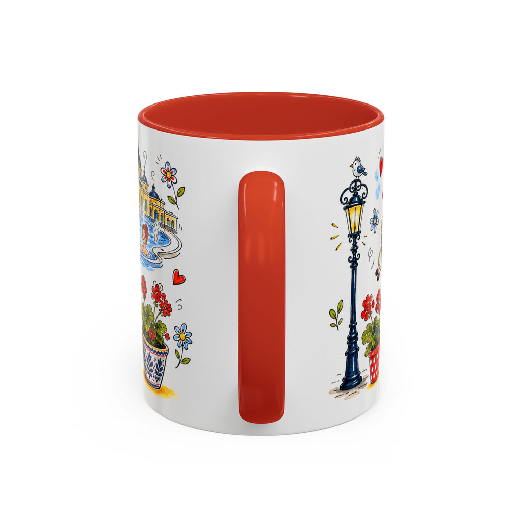 Budapest Travel Mug | European City Souvenir Accent Coffee Mug | 11oz 15oz Ceramic Cup