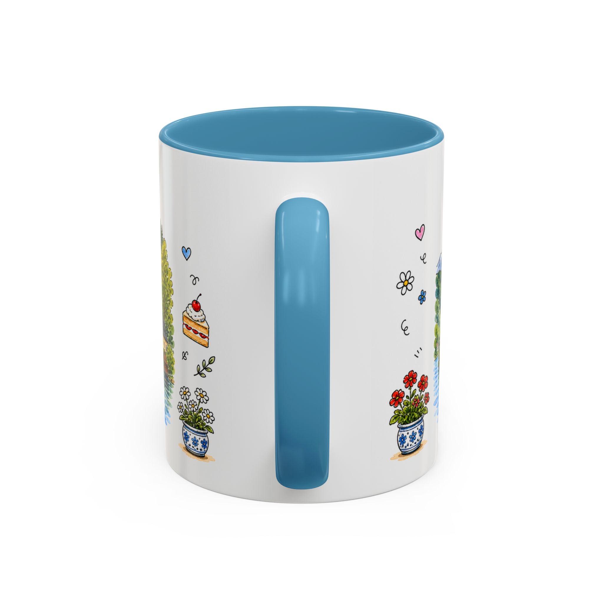 Bled Illustrated Travel Mug | Slovenia Souvenir Accent Coffee Mug | 11oz 15oz Ceramic Cup