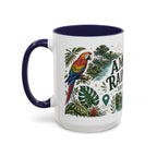 Amazon Rainforest Coffee Mug | Travel Destination Souvenir Gift | Accent Color Ceramic 11oz 15oz