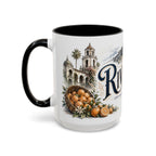 Riverside Coffee Mug | United States Travel Souvenir | Vintage Illustrated City Gift | 11 oz 15 oz Accent Mug