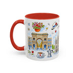 Milan Travel Mug | European City Souvenir Accent Coffee Mug | 11oz 15oz Ceramic Cup