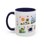 Orlando Coffee Mug | Postage Stamp Collage Mug | Travel Souvenir Accent Cup 11oz 15oz