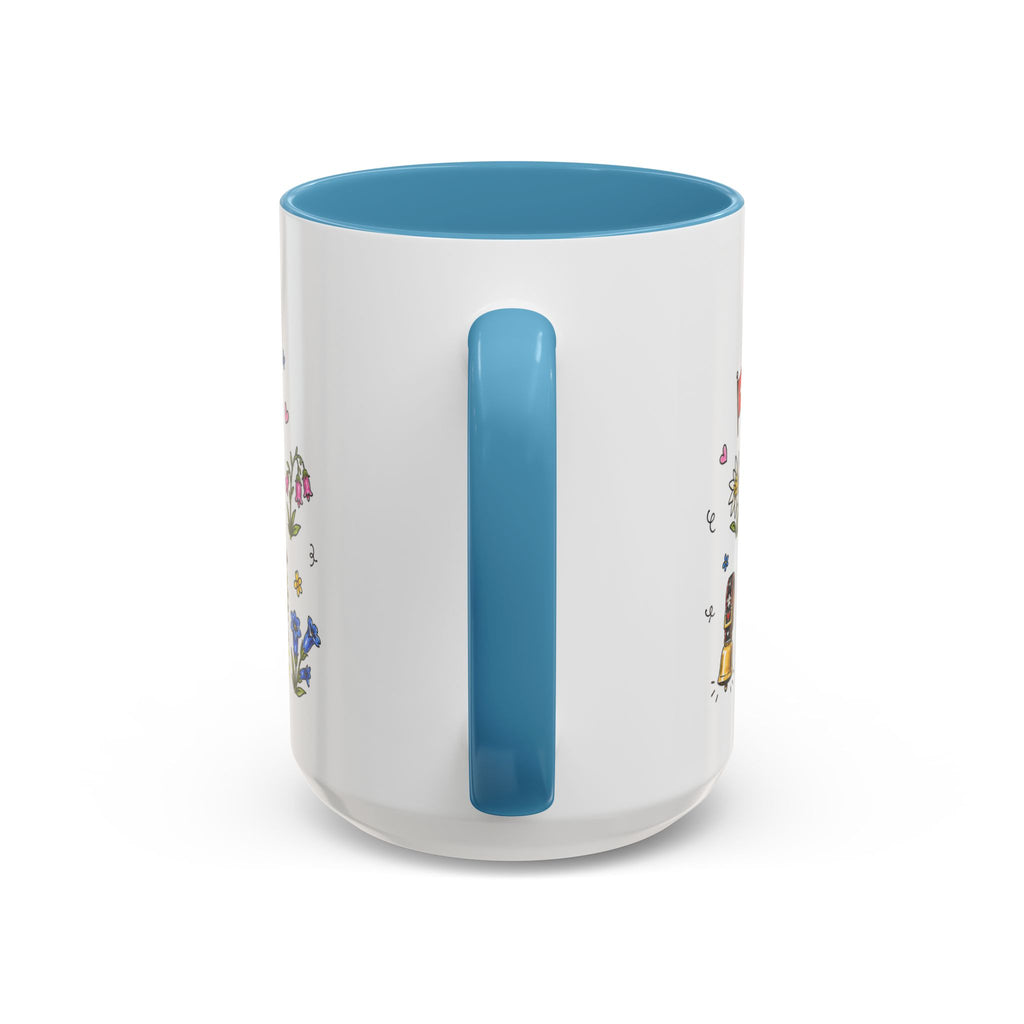Lauterbrunnen Illustrated Travel Mug | Switzerland Souvenir Accent Coffee Mug | 11oz 15oz Ceramic Cup