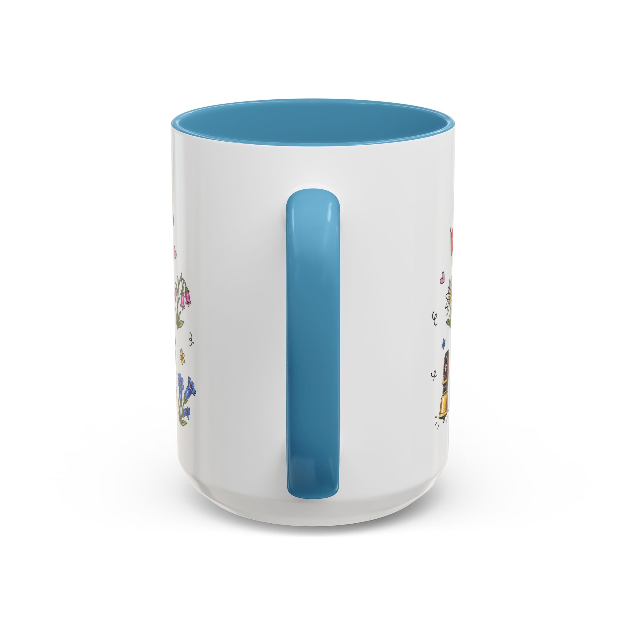 Lauterbrunnen Illustrated Travel Mug | Switzerland Souvenir Accent Coffee Mug | 11oz 15oz Ceramic Cup
