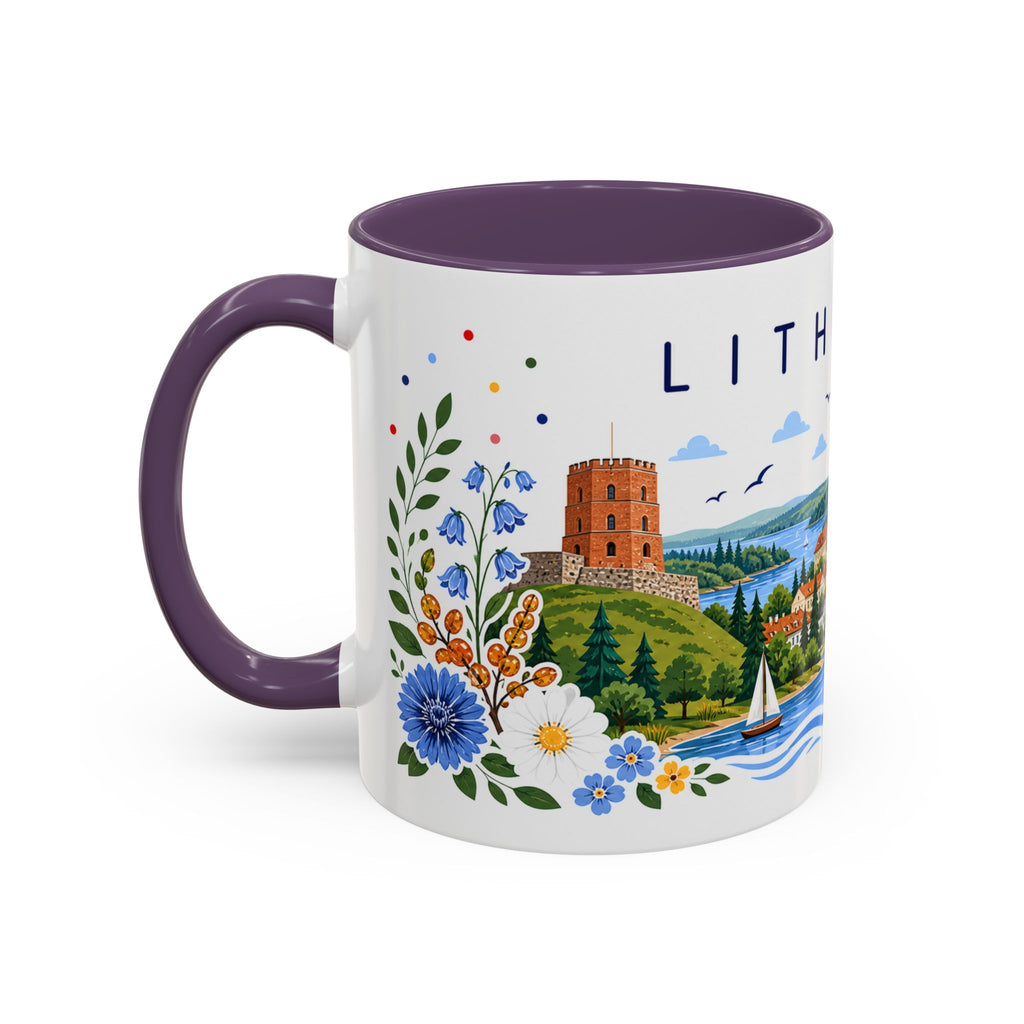 Lithuania Coffee Mug | Travel Souvenir Accent Mug | Place Gift Ceramic Cup 11oz 15oz