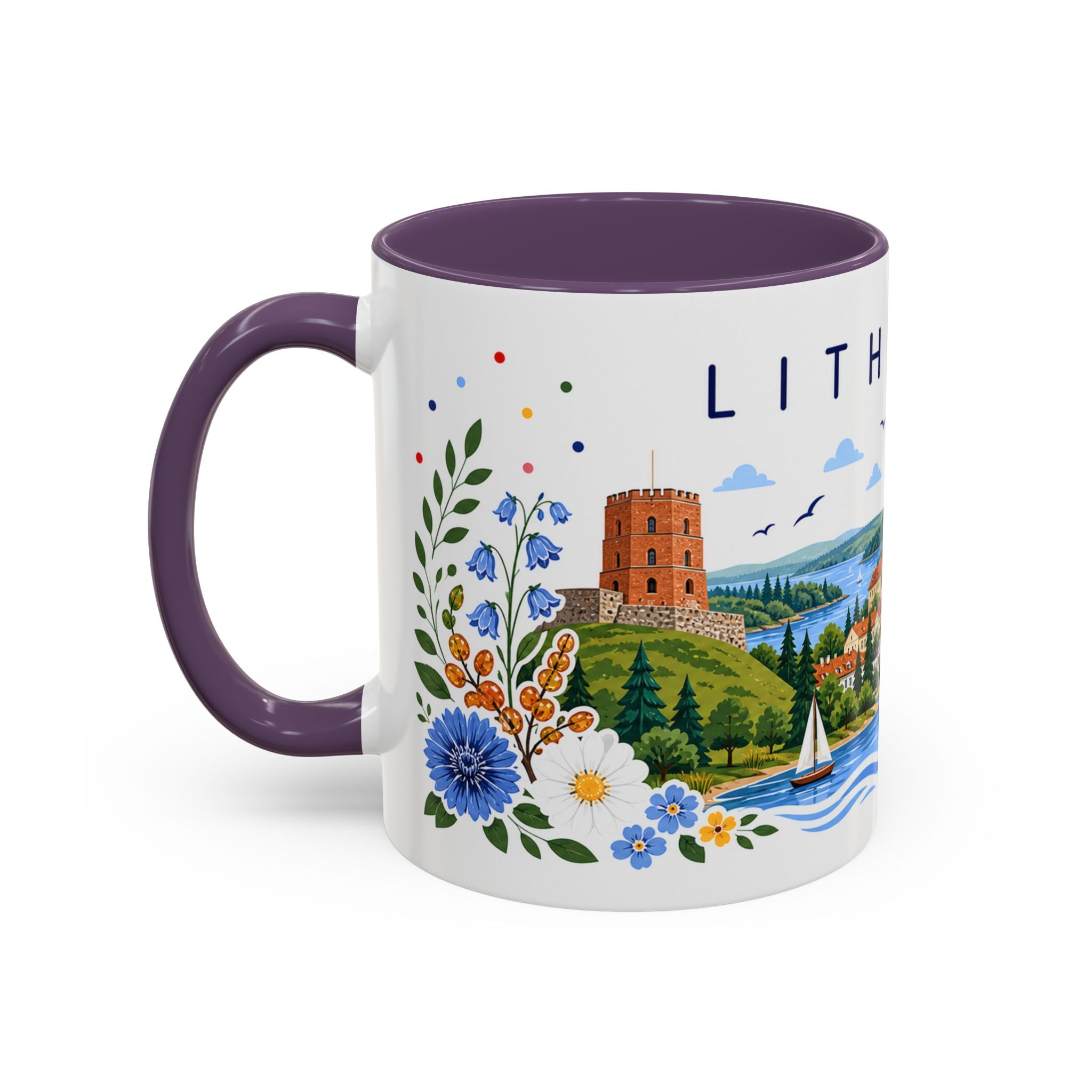 Lithuania Coffee Mug | Travel Souvenir Accent Mug | Place Gift Ceramic Cup 11oz 15oz