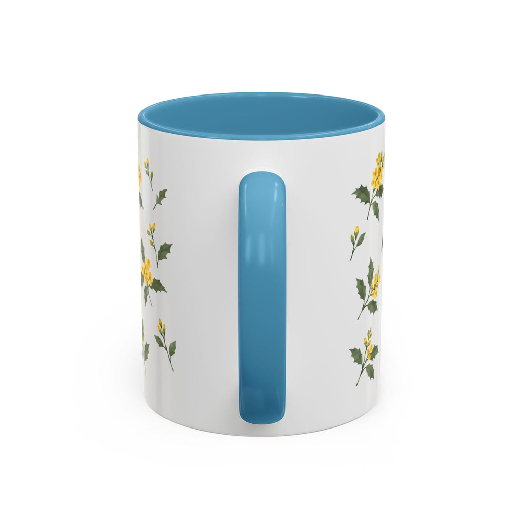 Oregon Oregon Grape Mug, State Flower Floral Coffee Cup, 11oz Botanical Gift