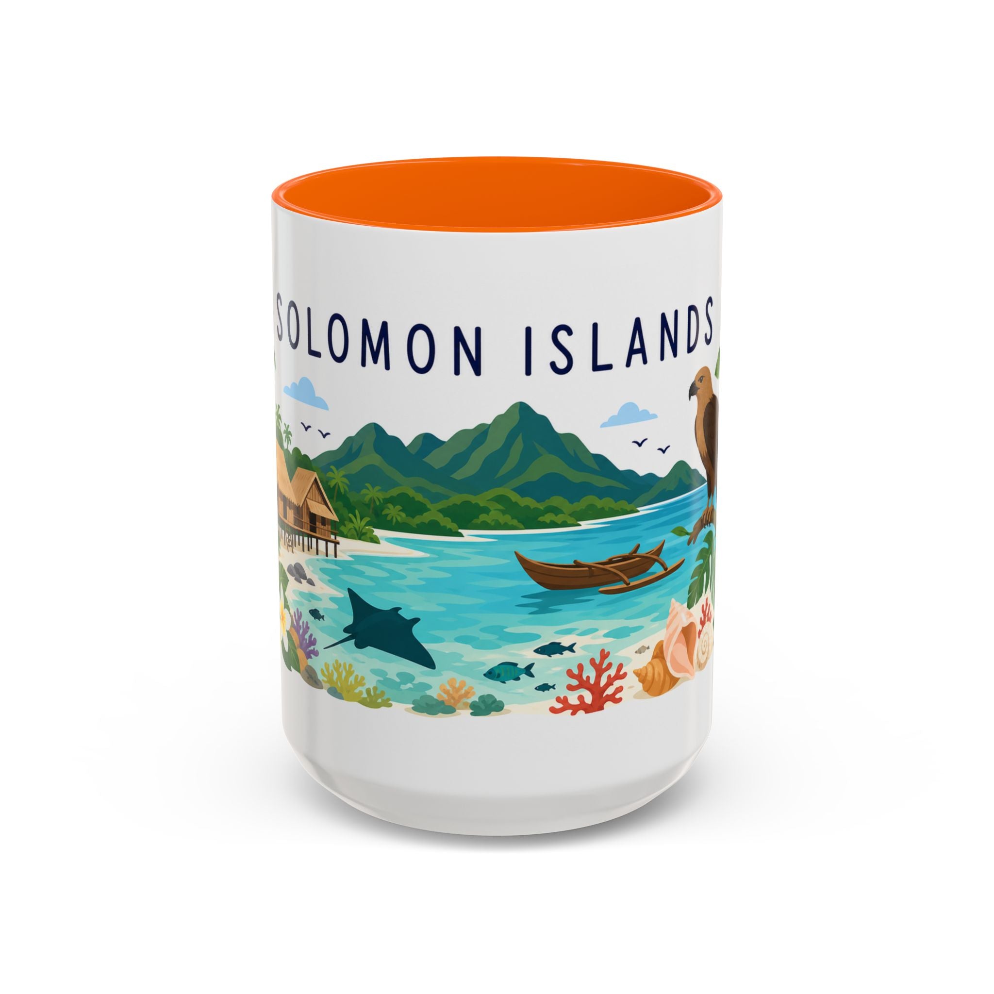 Solomon Islands Coffee Mug | Travel Souvenir Accent Mug | Country Gift Ceramic Cup 11oz 15oz