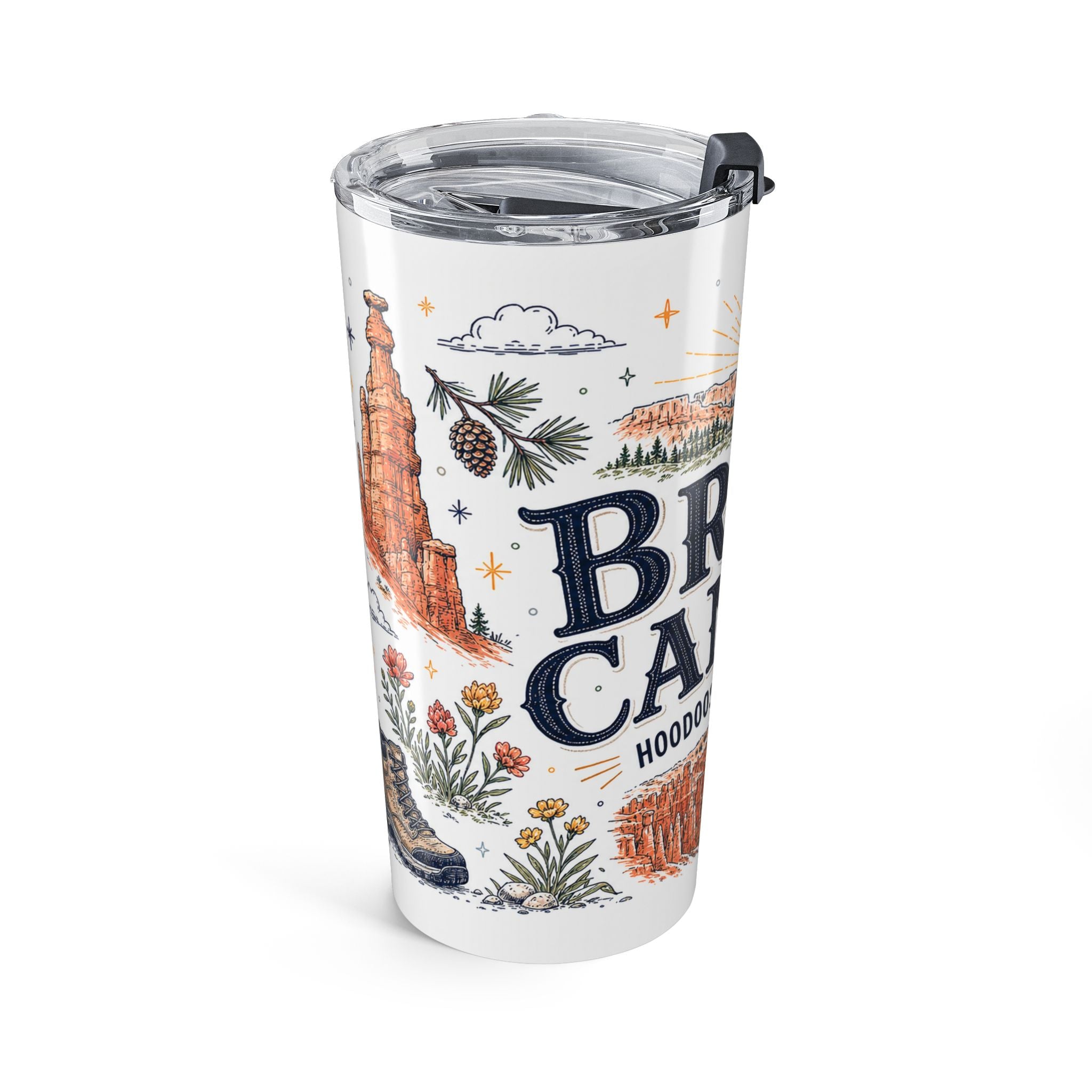Bryce Canyon National Park 20oz Tumbler | Utah Hiking Gift | Insulated Stainless Steel Travel Cup