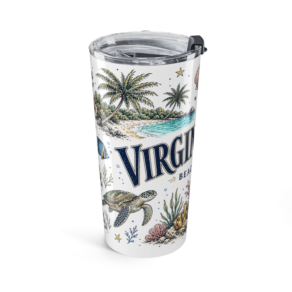 Virgin Islands National Park 20oz Tumbler | Caribbean Beach Snorkeling Reef Gift | Insulated Stainless Steel Travel Cup