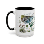 Irish West Coast Coffee Mug | Travel Destination Souvenir Gift | Accent Color Ceramic 11oz 15oz